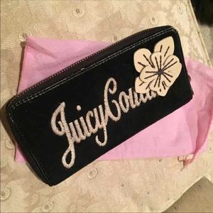 Juicy Couture Black Velour Wallet